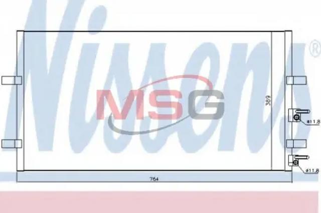 NISSENS 94915 Радиатор кондиционера в наличии Каменское