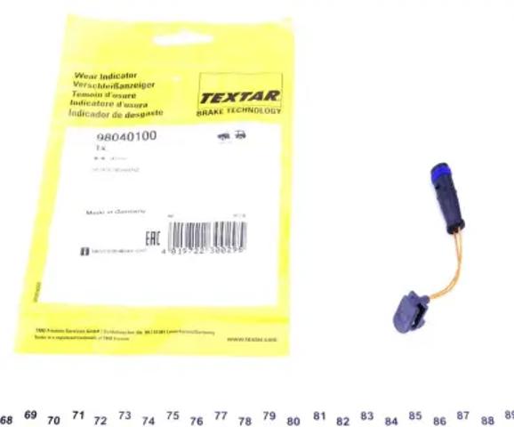 Датчик износа тормозных колодок, передний правый 98040100 TEXTAR