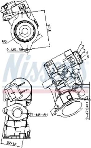 Клапан рециркуляции отработавших газов EGR 98181 NISSENS