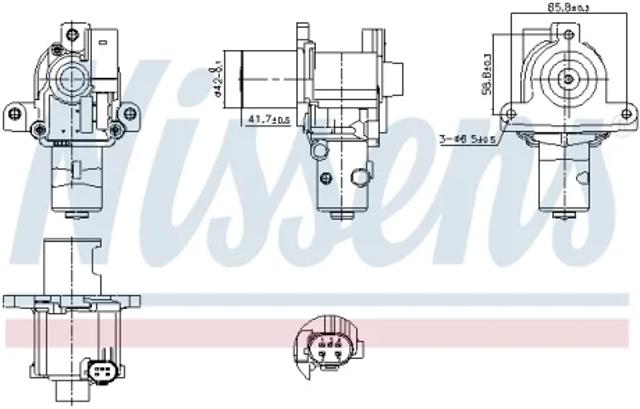 Клапан EGR системы рециркуляции отработавших газов 98183 NISSENS
