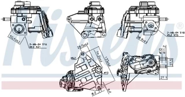 Клапан EGR системы рециркуляции отработавших газов 98348 NISSENS