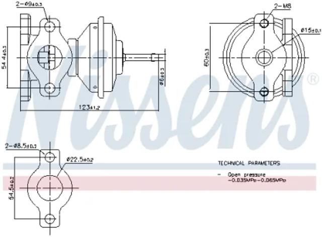 Клапан рециркуляции отработавших газов EGR Ауди 80 B4