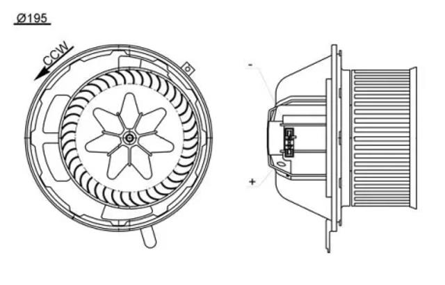 Моторчик печки AB194000S MAHLE