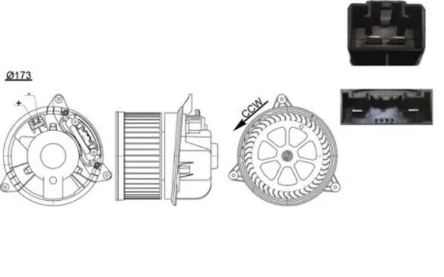 Моторчик печки AB195000S MAHLE