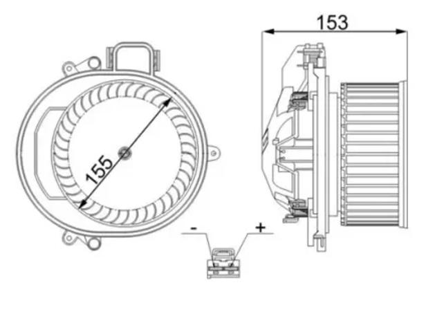 Моторчик печки AB257000S MAHLE