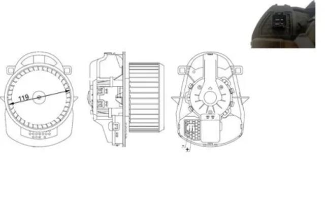 Моторчик печки AB258000S MAHLE
