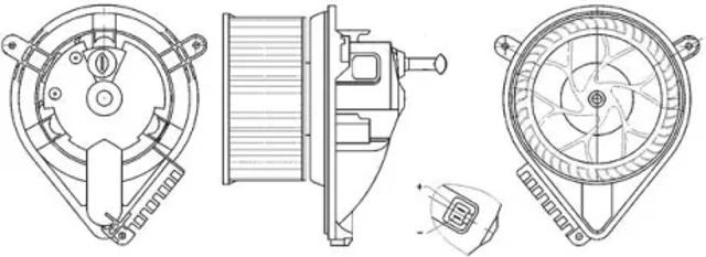 Электромотор печки AB271000S MAHLE
