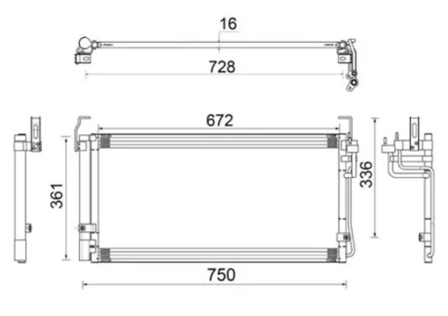 Конденсер AC265000S MAHLE