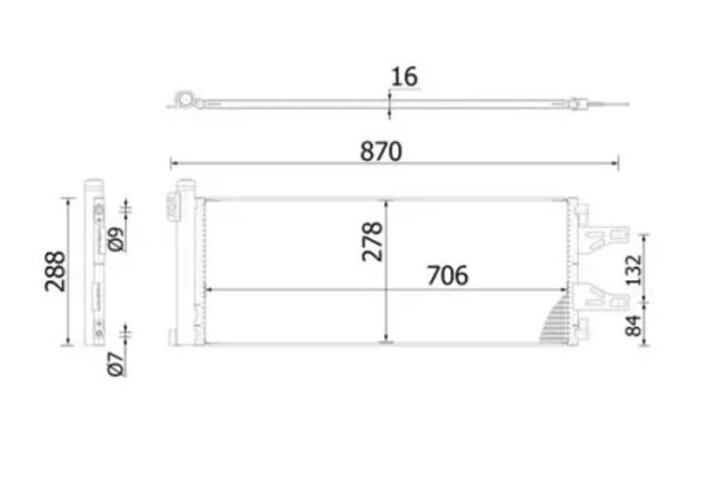 Конденсер AC368000S MAHLE