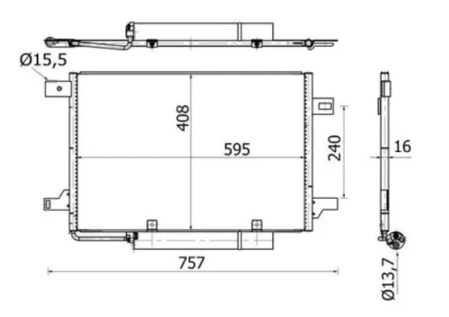 Конденсатор кондиционера AC369000S MAHLE