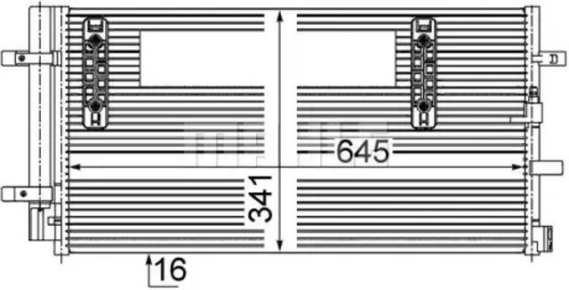 Конденсер AC457000S MAHLE