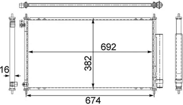 AC467001S MAHLE Радиатор кондиционера купить в Харьков