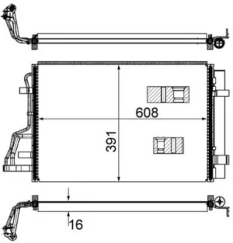 AC697000S MAHLE Радиатор кондиционера купить в Сумы