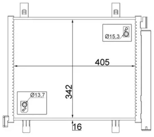 Конденсер AC747000S MAHLE