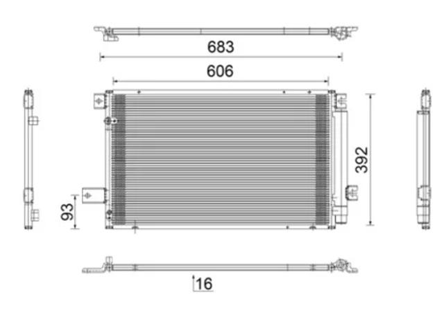 Конденсер AC819000S MAHLE