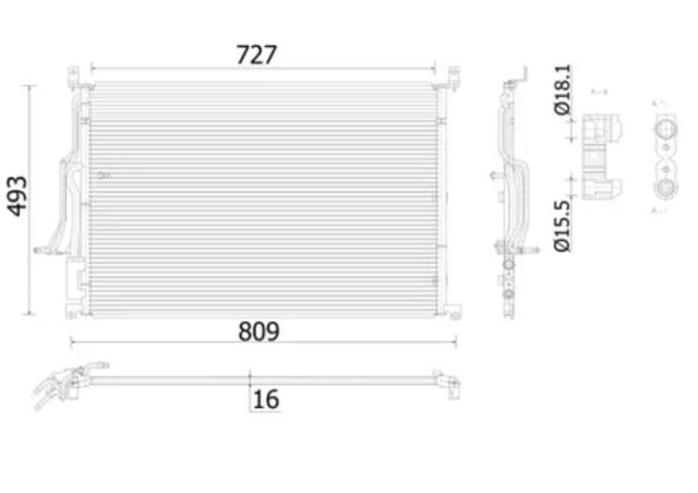 Конденсер AC908000S MAHLE