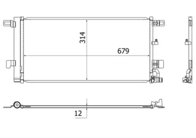 Конденсер AC961000S MAHLE