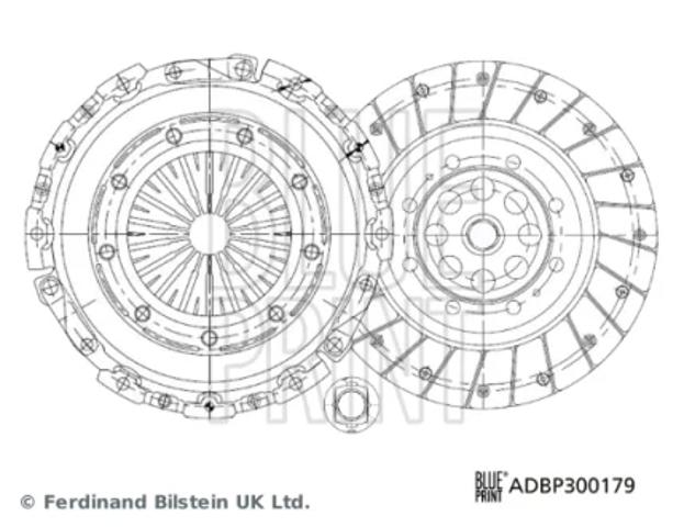 Комплект сцепления (диск, корзина, подшипник) ADBP300179 BLUE PRINT