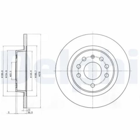 Дисковый тормоз BG3731C DELPHI