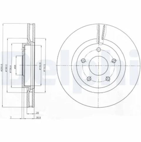 Ротор тормозной BG4109C DELPHI