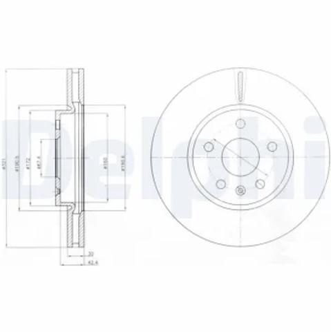 Ротор тормозной BG4189C DELPHI