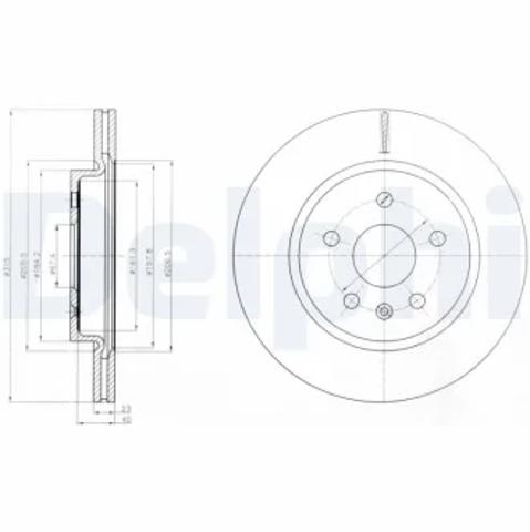 Тормозной диск BG4190 DELPHI