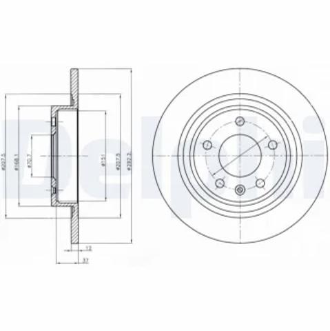 Тормозные диски BG4279 DELPHI