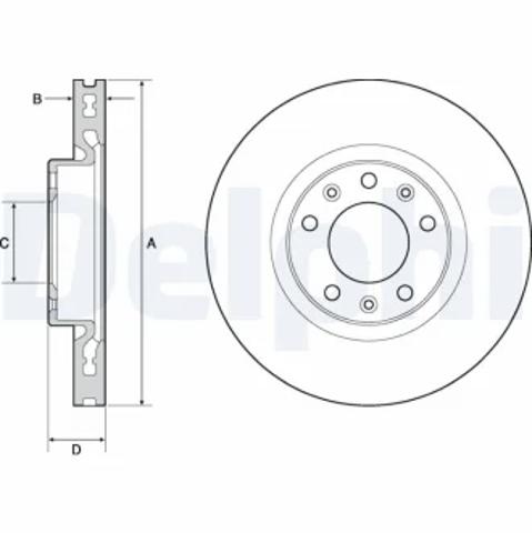 Ротор тормозной BG4669C DELPHI