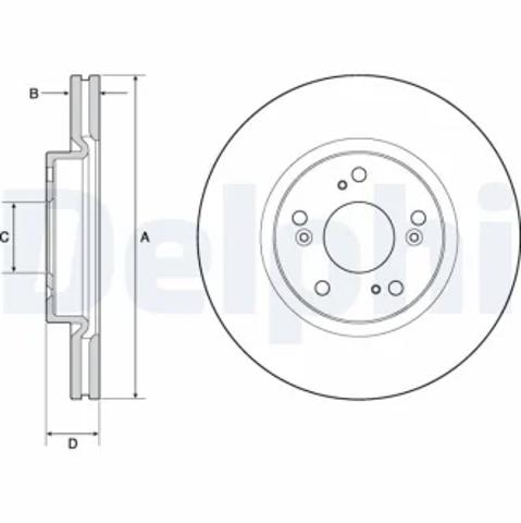 Ротор тормозной BG4698C DELPHI