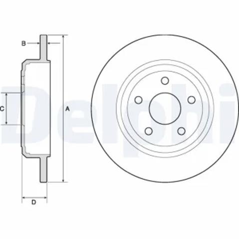 Тормозные диски BG4772C DELPHI