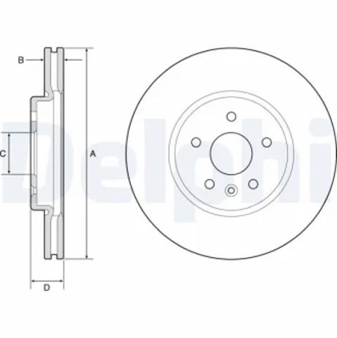 Передний тормозной диск BG4783C DELPHI