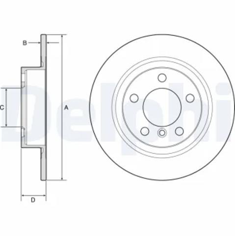 Тормозные диски BG4916C DELPHI