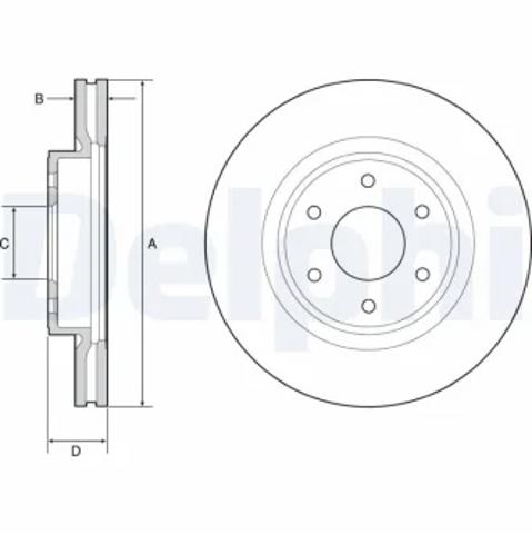 Диск тормозной передний Nissan Navara NP300 4