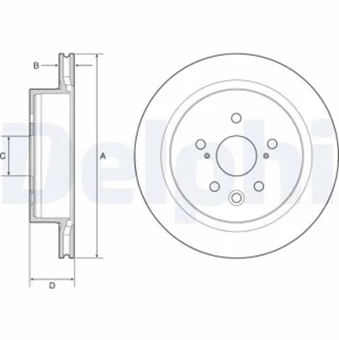 Тормозные диски BG4962C DELPHI