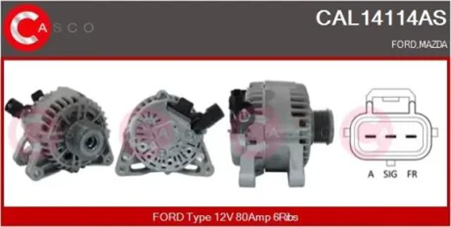 Автомобильный генератор CAL14114AS CASCO