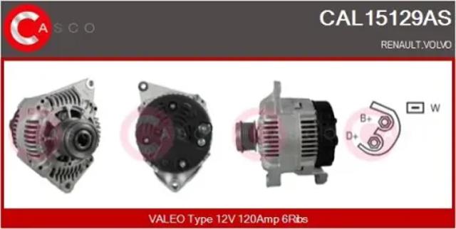 Автомобильный генератор CAL15129AS CASCO