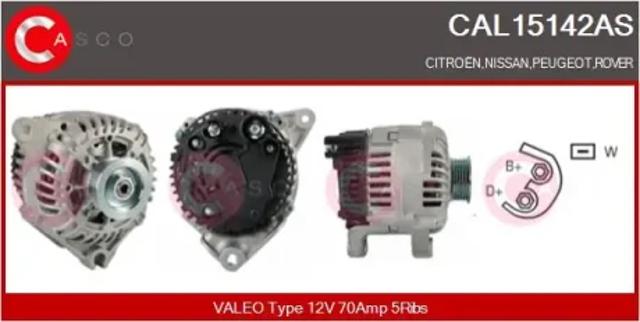 Генератор автомобильный CAL15142AS CASCO
