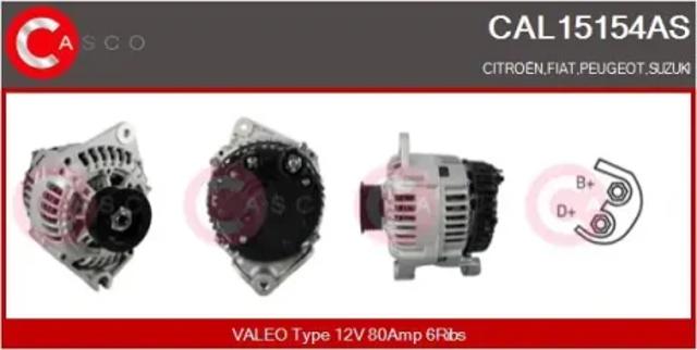 Генератор CAL15154AS CASCO