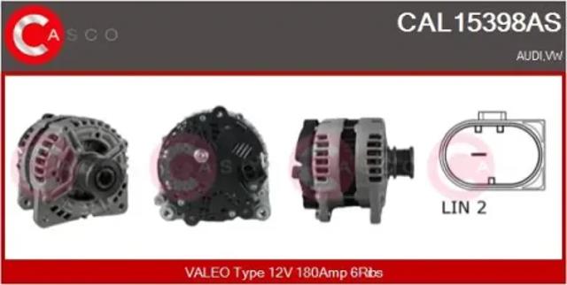 Автомобильный генератор CAL15398AS CASCO