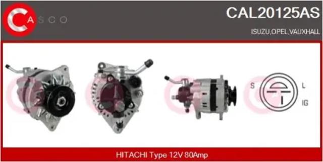 Генератор автомобильный CAL20125AS CASCO