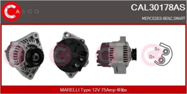 Автомобильный генератор CAL30178AS CASCO