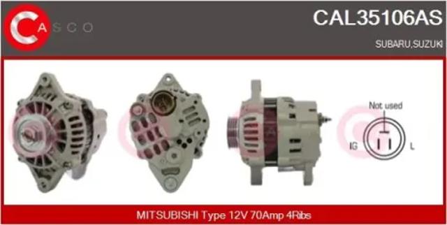 Генератор автомобиля CAL35106AS CASCO