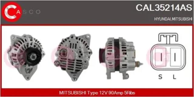 Генератор автомобильный CAL35214AS CASCO