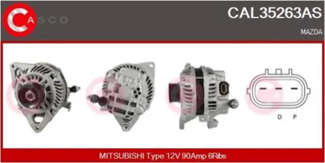Автомобильный генератор CAL35263AS CASCO