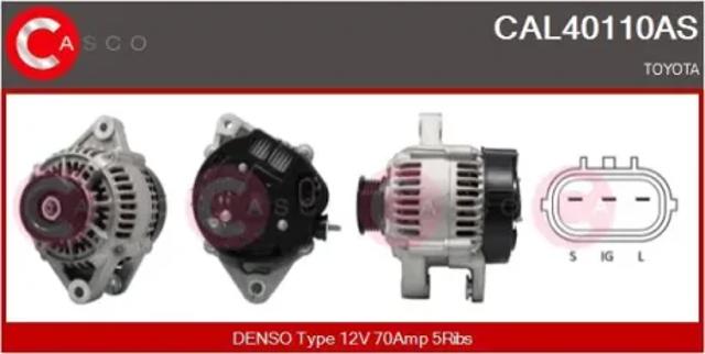 Генератор автомобильный CAL40110AS CASCO