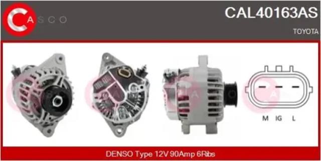 Генератор автомобильный CAL40163AS CASCO
