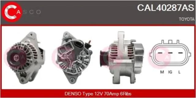 Генератор автомобильный CAL40287AS CASCO
