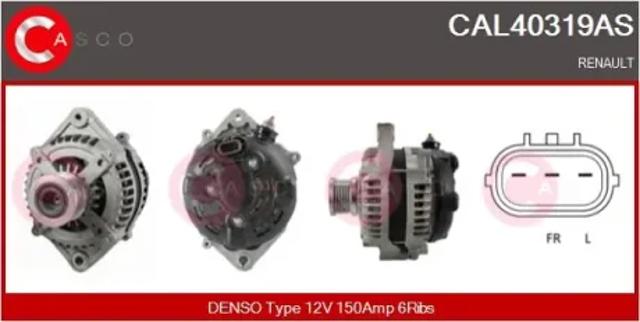 Генератор автомобильный CAL40319AS CASCO