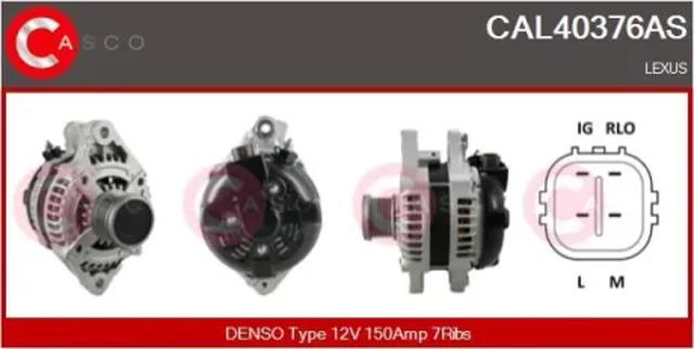 Генератор автомобиля CAL40376AS CASCO