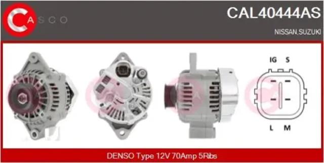 Автомобильный генератор CAL40444AS CASCO